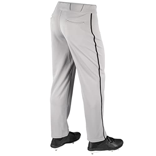 CHAMPRO MVP OB Open Bottom Baseball Pant with Contrast Color Braid Piping and Reinforced Double Knee, WHITE, ROYAL, Youth XL, Model Number: BP41UARPM by CHAMPRO - Image 2