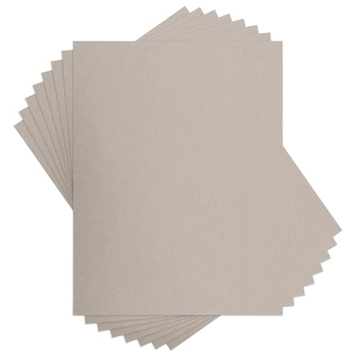 AXELIP Chipboard Cardboard 8.5 x 11 inch 20 Sheets of 22 Point Kraft Board Flat Cardboard Inserts for Shipping Mailing Packing DIY Crafts