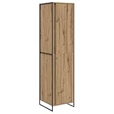 【Ajout élégant à la chambre】 Cette armoire industrielle a un super design qui mélange modernité et fonctionnalité. Ses dimensions de 50 x 50 x 200 cm la rendent idéale pour toutes les chambres. Ses lignes contemporaines et sa forme discrète ajoutent une touche d'élégance, que ce soit dans un style minimaliste ou traditionnel.