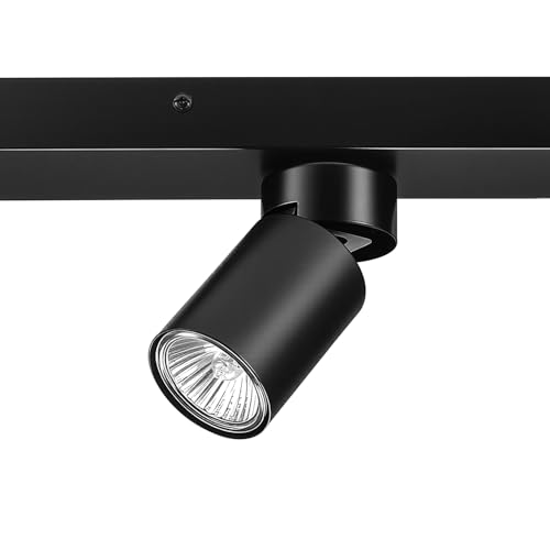 Globe Electric Plug-in Track Lighting, 4-Light Adjustable Track Bar, Matte Black 24-Inch Fixture with 15-Foot Cord, Modern Ceiling Light for Apartments & Rentals by Globe Electric - Used condition - Image 2