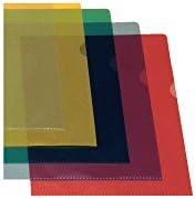 Esselte 127928 Ref 54830/54832 Copy-Safe Folder Plastic Cut Flush A4 - Transparent, Pack of 100 &STAEDTLER 351WP6 Lumocolour Whiteboard Marker with Bullet Tip, Multicolor , Pack of 6
