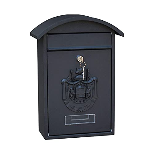 Cassetta postale da parete in stile inglese vintage, cassetta delle lettere, cassetta delle lettere, cassetta delle lettere, colore ossido antico, ghisa, ghisa, per montaggio a parete small gift