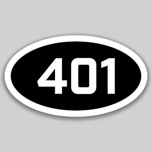 DHDM 401 Area Code Sticker Rhode Island Providence Bristol Cranston City Pride Love | 5-Inches by 3-Inches | Premium Quality Vinyl UV Resistant Laminate PD2622