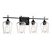 Savoy House 8-4030-4-13 Octave Bohemian Clear Glass Bathroom Vanity Wall Light, 4-Light 240 Total Watts, 10