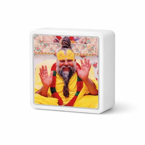 Image of Divine Blessings Shri Premanand Ji Maharaj Plug-in LED Night Light - Premium Spiritual Lamp for Home Decor, Daily Darshan & Gifting, Spreads Peace, Positivity & Devotion