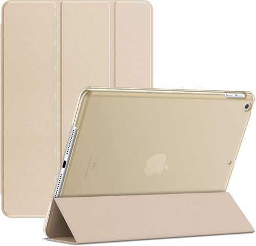 Image of Case For iPad Air 3rd Generation(2019) Air3 & iPad Pro 10.5-inch(2017) Pro10.5-Slim Lightweight, Shell Stand Cover With Translucent Frosted Back Protector For iPad 10.5"(Auto Wake/Sleep) (Gold)