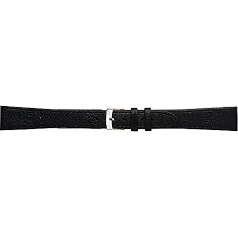 Morellato Bransoletka skórzana do zegarka męskiego DUBLINO czarna 20 mm A01K075333019CR20