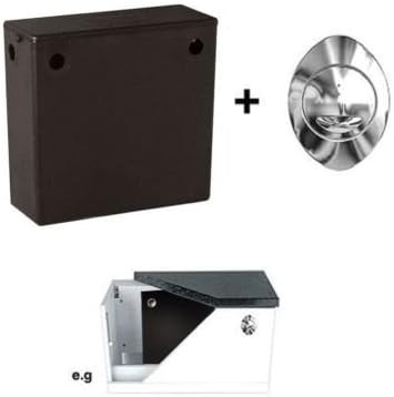Dual Flush Back to Wall Cable Concealed Cistern Chrome Plated Button 3/6 Litre