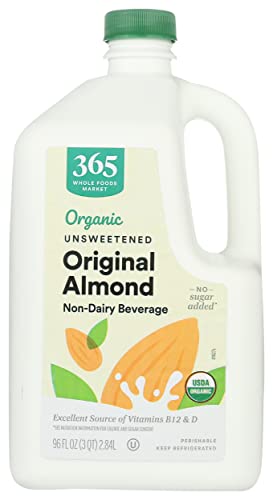 365 By Whole Foods Market, Milk Almond Unsweetened Organic, 96 Fl Oz #TOP27