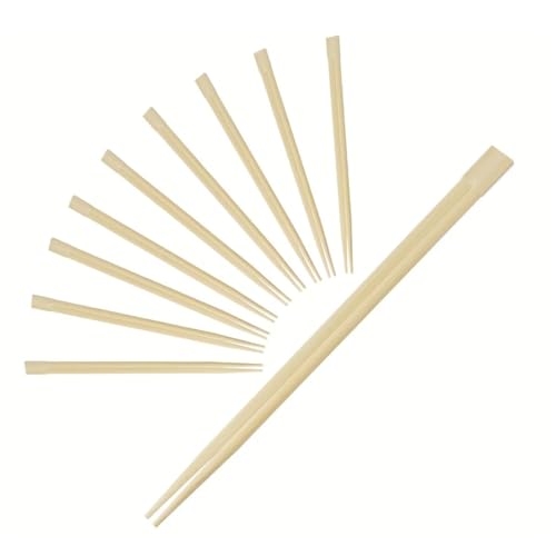Fackelmann Palillos Chinos de Bambú, Madera Sostenible con Certificación FSC, Fácil Limpieza y Cómodos de Usar, Palillos Sushi, Palillos Cocina Oriental, 10 uds.