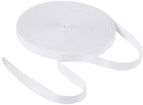 PandaHall 50 Meters 25mm Cotton Bunting Tape Linen Twill Tape Herringbone Ribbons for Sewing Dressmaking Alterations Craft