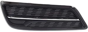 Garage-Pro Fog Light Cover Compatible with ACURA MDX 2014-2016 LH Painted Black/Chrome