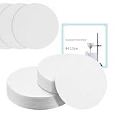 BEELUKY 200 Stück Labor Filterpapier Rund Weiß mit 12.5 cm Durchmesser Mittlerer Fließgeschwindigkeit Universelles Filterpapier für Kaffeefilter Laboranalyse Chemie und Partikelabscheidung