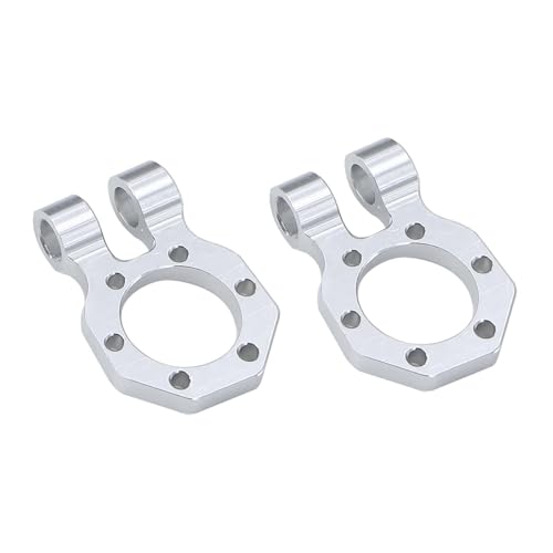 RC���f���A�N�Z�T���[ For LCG For TRX4 For SCX10 For Capra 1/10 RC �J�[���i CNC �����\�ȃt�����g���A���W�����[�o���p�[�t�F�A���[�h�R���v�\�z�V���[�V(Silver,2Pcs Shackle)