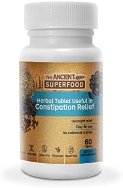 The Ancient Superfood Herbal Tablet Useful in Constipation & Deep Detox - 60 Count - Natural, Gelatin Free, Gluten Free, Vegan & Non GMO, 1