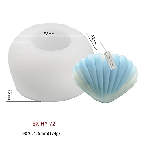 4 Pack Shell Mold Shell Silicone Mold Conch Resin Mold Sea Shell Silicone Mold For Candles Soap Mold Candle Making Mold #TOP3