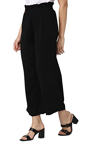 Image of Van Heusen Women's Relaxed Fit High Rise Relaxed Formal Elastic Waist Paperbag Pants