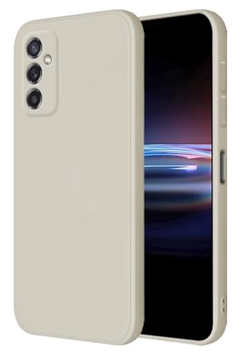 HONLEN Funda Compatible para Samsung Galaxy M52 5G Case, (6.7' Inches) Líquida TPU Silicona Cover con Anti-Rasguño, Cáscara Suave Cubierta Blanco Antiguo
