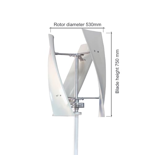 Turbina eólica vertical 3 lâminas 13000W 12V/24V eixo de levitação magnética helicoidal Turbina eóli