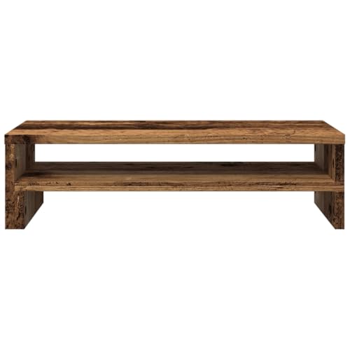 Support d'écran bois vieilli de 54 cm de long pour PC - 4