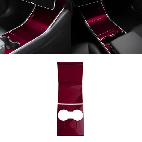 Kit porte-gobelet et console Tesla rouge sportif pour vos trajets quotidiens