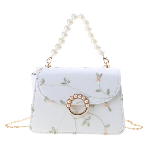 Elegant Women's Lace Embroidery Handbag Stylish and Versatile Shoulder Bag for Trendy Ladies