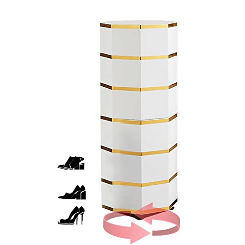 Meuble de rangement à chaussures étroit grand buffet rotatif en rotin