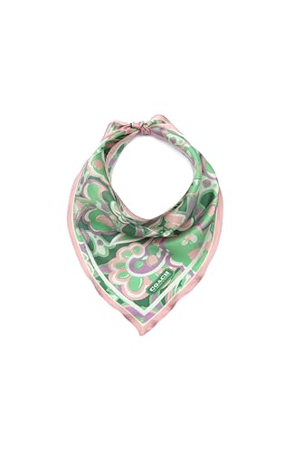 Coach womens Andrea Paisley Printed Silk Triangle