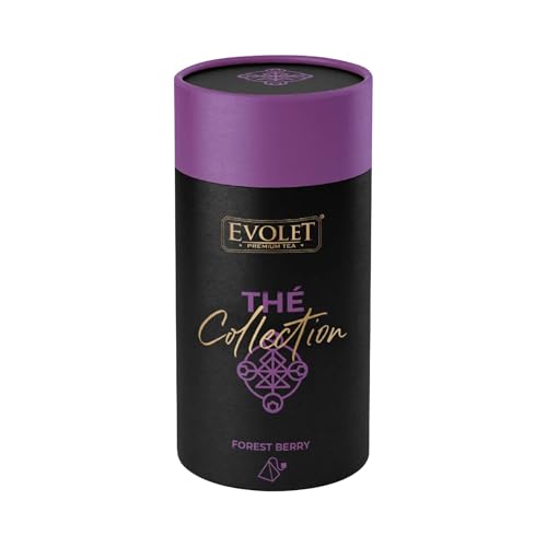 EVOLET - Té de Hibisco y Mezcla de Frutas - Caja de 15 Pirámides Premium - Ayuda a Eliminar la Retención de Líquidos - Ideal para Tomar Frío o Caliente