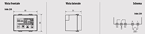 Reloj termostato programable Vemer ve457800 de pantalla táctil 230V 3
