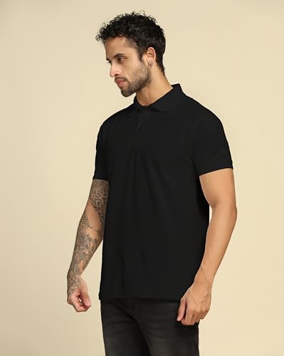 Image of VastraVibes Men's Polo Regular Fit T-Shirt