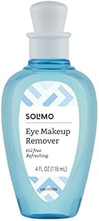Amazon Brand - Solimo Oil-Free Eye Makeup Remover, 4 Fluid Ounce