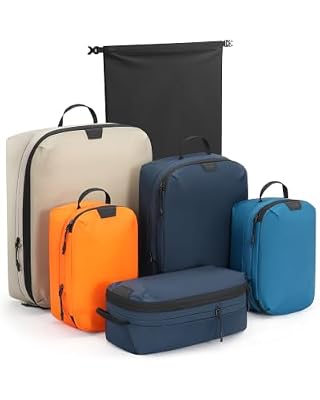 Tolaccea Travel Packing Cubes Set Compression Organizers for 20" Luggage