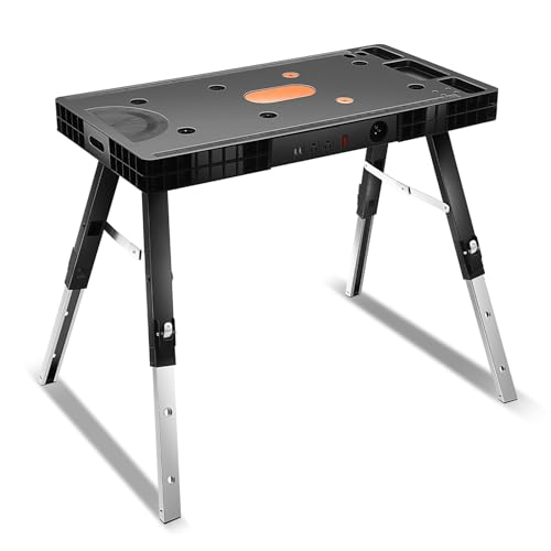 Auto Dynasty 3-in-1 Folding Workbench with Adjustable Height