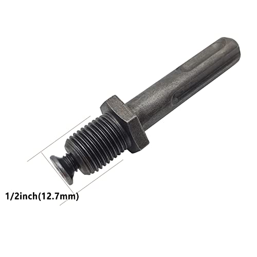 Patuopro 1.5-13Mm Keyless Drill Chuck Metal Heavy Duty 1/2''-20Unf With Sds-Plus Shank 1/4" Hex Shank 1/2'' Socket Square Wrench Adapter For Impact Driver, Electric Drill, Hammer Drill #TOP6