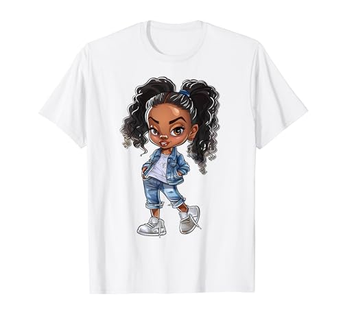 Black Girl Melanin Mujer Sista Girl Afro Magic Cumpleaños Camiseta