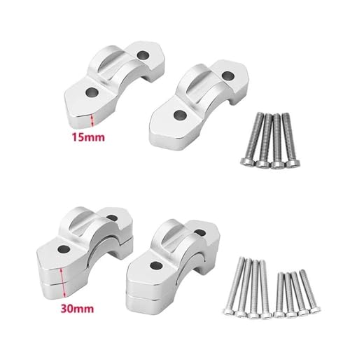 Réhausseur de guidon R1300GS en aluminium CNC robuste 15mm 30mm pour té de fourche moto - 4