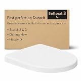 Bullseat WC-bril voor Duravit Starck 2, Starck 3 & me by Starck – Softclose, Quick Release (Click’n Clean), antibacterieel duroplast, RVS bevestiging (roestvrij staal), perfecte pasvorm
