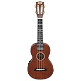 mahalo meb1na electric bass ukulele  Java Series Concert Electro Ukulele - Trans Brown - UKULELE