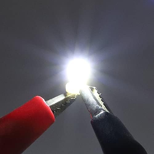 Biqing T3 LED Bulbs 10PCS B8.3D LED Dashboard Bulbs COB 1SMD 12V for Car Interior Speedometer Instrument Gauge Cluster Indicator Light Panel Dash Lamp (White)