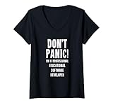 Une idée cadeau amusante et unique pour les magiciens de codage – « Don't Panic ! Je suis un développeur professionnel de logiciels éducatifs. »