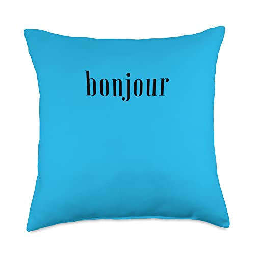 Bonjour French Throw Pillow