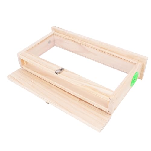 Yanmis Caja de Cría de Abejas Acrílica Duradera de Doble Cara con Rejillas de Ventilación - Compatible con Colmenas Estándar - Herramienta Educativa para Estudiantes y Entusiastas de Las Abejas Caja