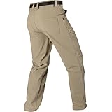 FREE SOLDIER Men's Outdoor Cargo Hiking Pants with Belt Lightweight...