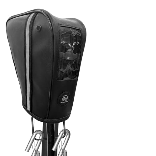 Image of Clever Cover by Trailersphere Custom Electric Jack Cover for Trailer, RV, Camper, Chains Holder, Plug Protector, Sun and Waterproof (Electric Position Jack Cover)