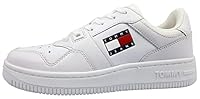 Tommy Hilfiger Women's TJ Retro Basket Essential Sneaker, White, EU 41/US 9.5
