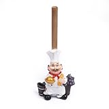 Kitchenthusiast Chef Paper Towel Holder,Cute Paper Towel Holder Chef Style Tissue Holder Made of Resin Used for Home Kitchen Decoration or Dining Room for Family Members