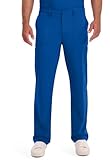 Dickies Scrub Pant for Men Natural Rise Drawstring Bottoms with 6 Pockets and Back Elastic Waistband - DK015, XL, Royal