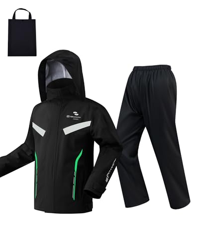 Packable breathable rain shell with hood