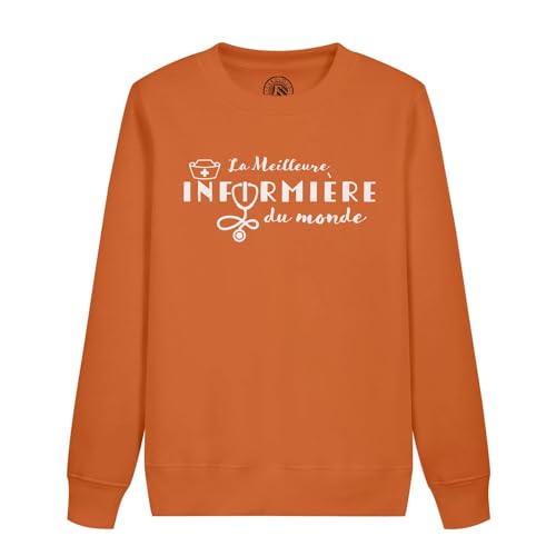 Sweatshirt enfant la meilleure infirmière avec impression haute définition